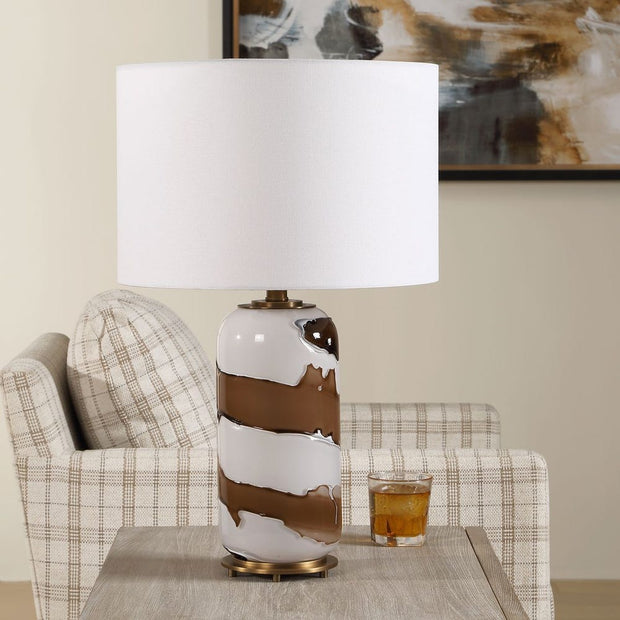 Uttermost Ararat Chic Art Glass Table Lamp