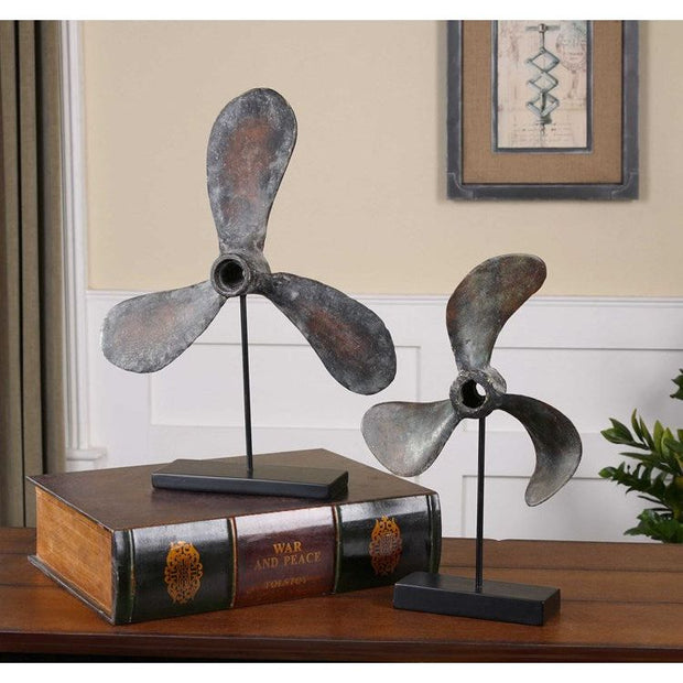 Uttermost Propellers Set of 2 Sculptures