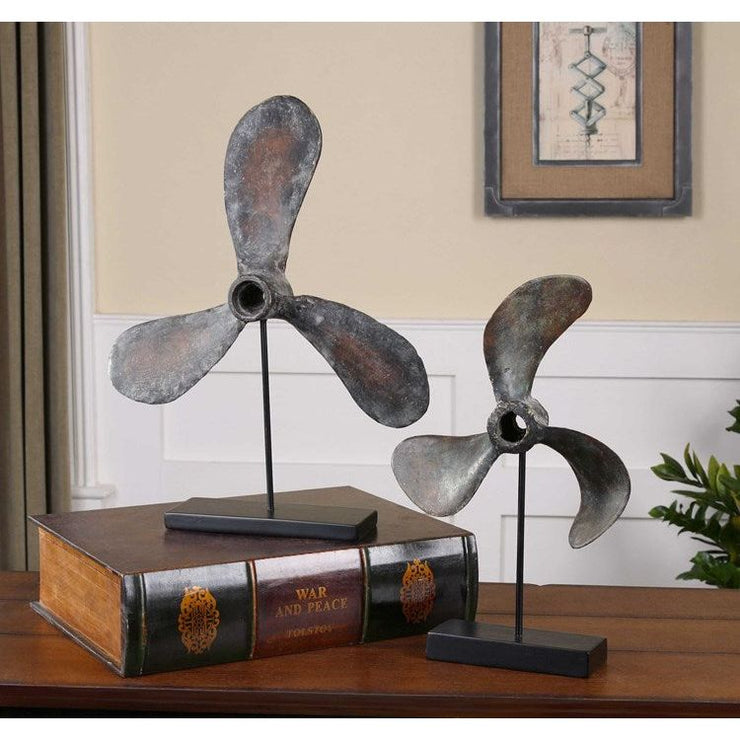 Uttermost Propellers Set of 2 Sculptures