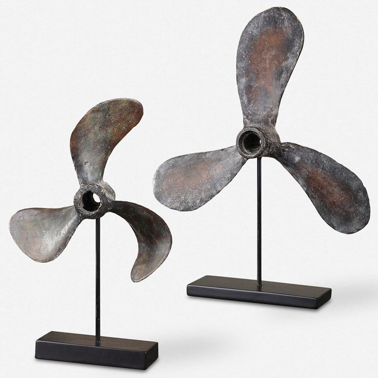 Uttermost Propellers Set of 2 Sculptures