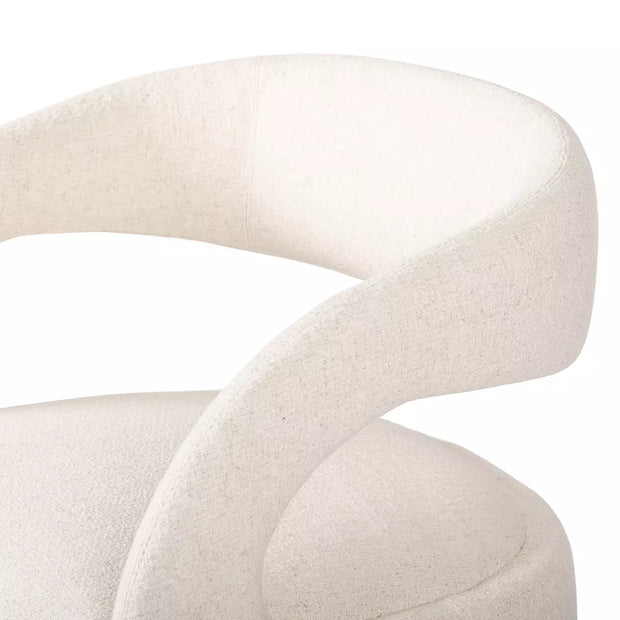 Four Hands Hawkins Swivel Chair ~ Omari Natural Upholstered Performance Fabric