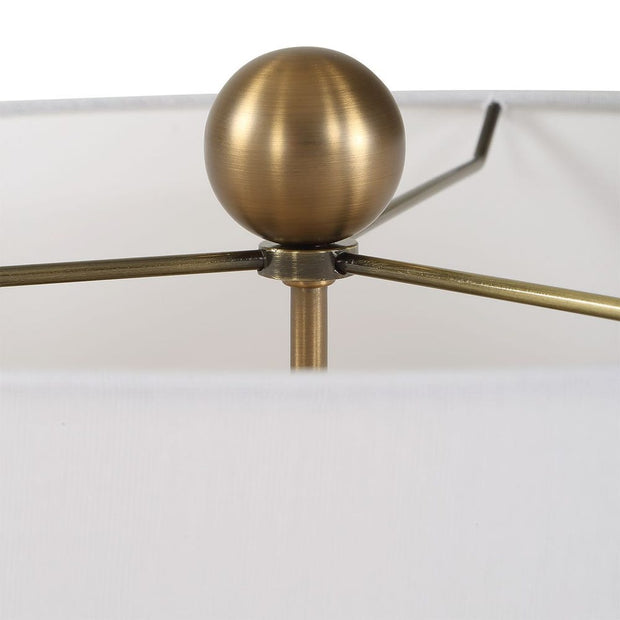 Uttermost Cardoni Smokey Fern- Green Glass Table Lamp