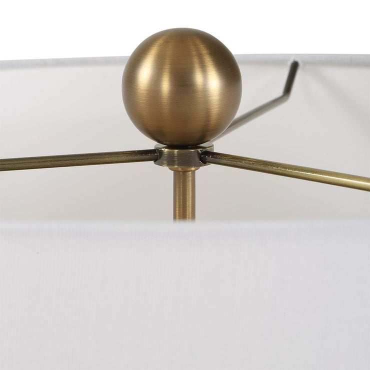 Uttermost Cardoni Smokey Fern- Green Glass Table Lamp