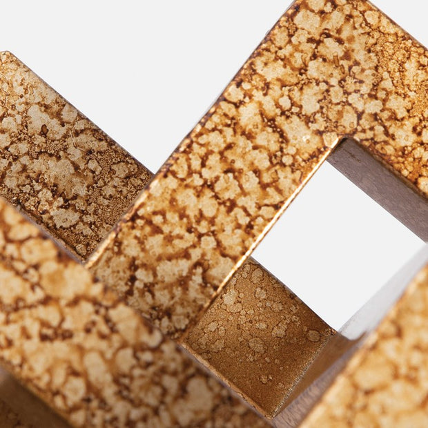 Uttermost Avan Antiqued Gold Iron Set of 2 Sculptures