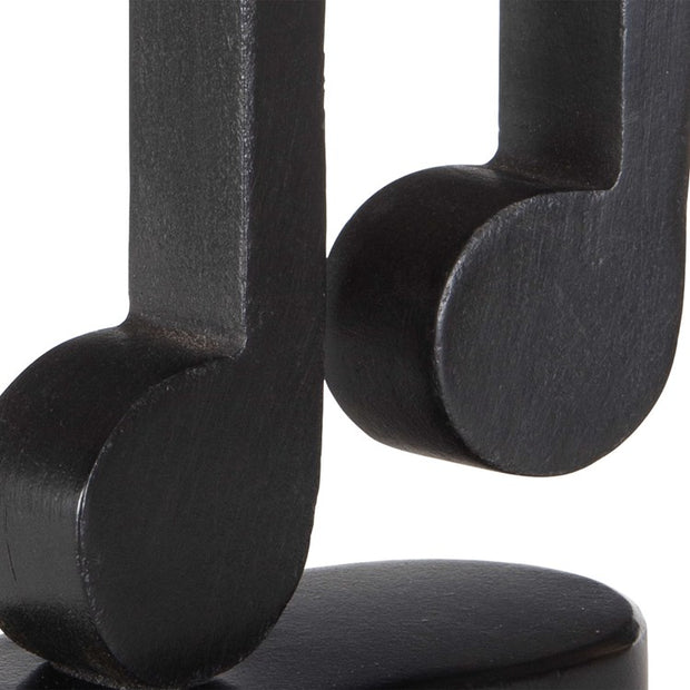 Uttermost Music Notes Aged Black Set of 3 Sculptures