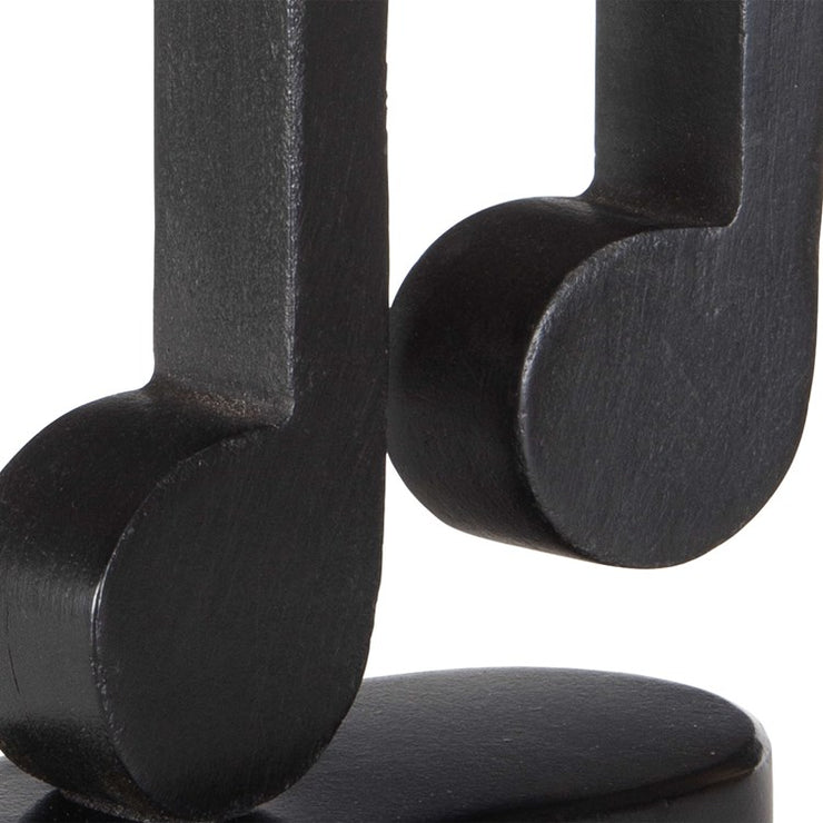 Uttermost Music Notes Aged Black Set of 3 Sculptures