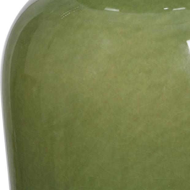 Uttermost Meyer Moss Green With Antique Brass Table Lamp