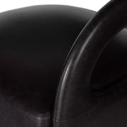 Four Hands Hawkins Swivel Chair ~ Sonoma Black Top Grain Leather