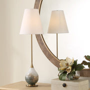 Uttermost Cardoni Smoke Bronze Glass Buffet Lamp