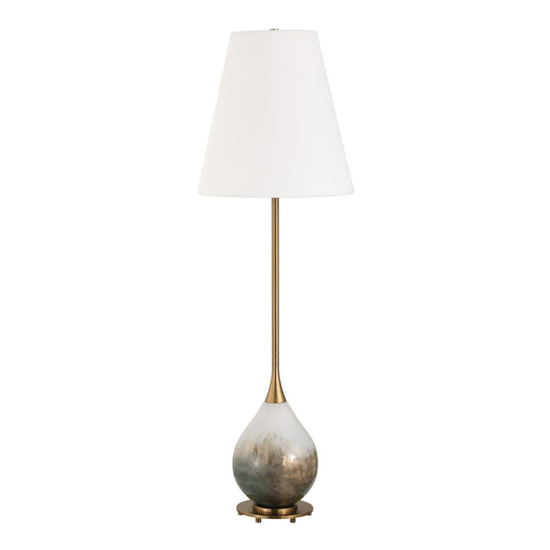Uttermost Cardoni Smoke Bronze Glass Buffet Lamp
