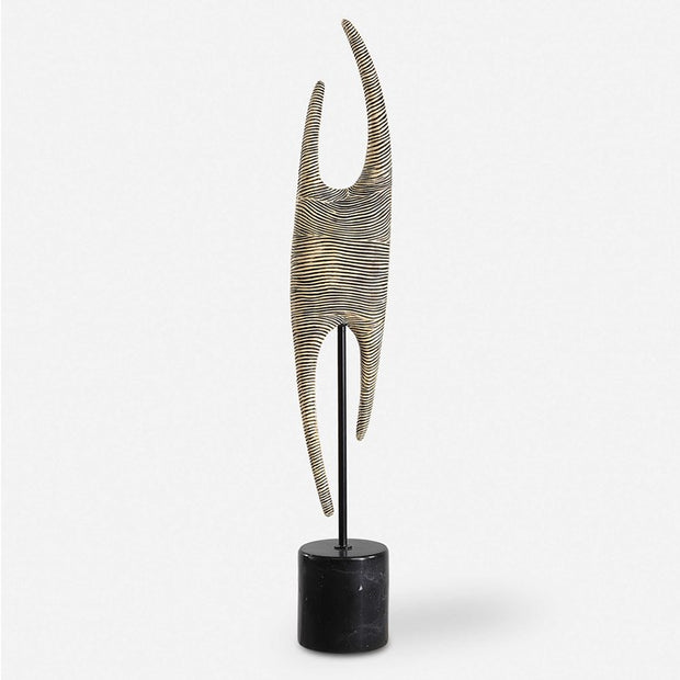 Uttermost Pochette Black and White Sculpture