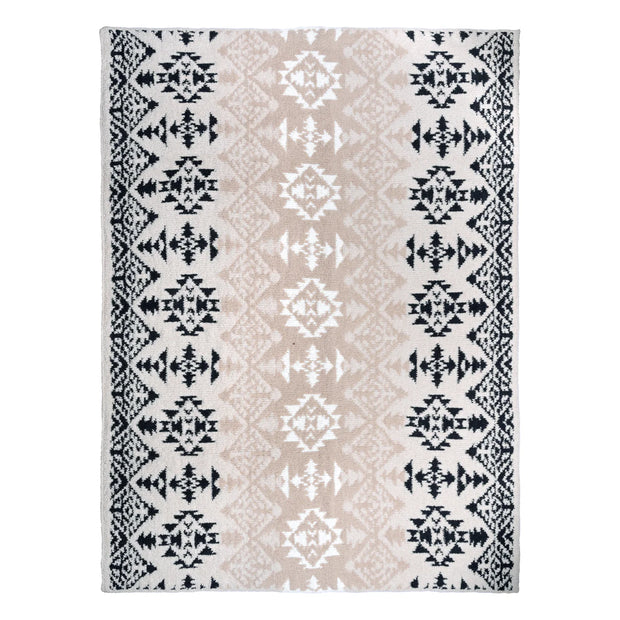 Kashwere Ultra Plush Vail Cozy Cloud Throw Blanket ~Midnight Grey, Linen, Wheat & Creme