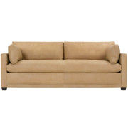 Rowe Furniture Sylvie Butterscotch Leather Bench Cushion  88” Sofa ~ Express Collection