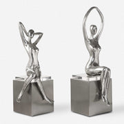 Uttermost Jaylene Tarnished Silver Set of 2 Figurines