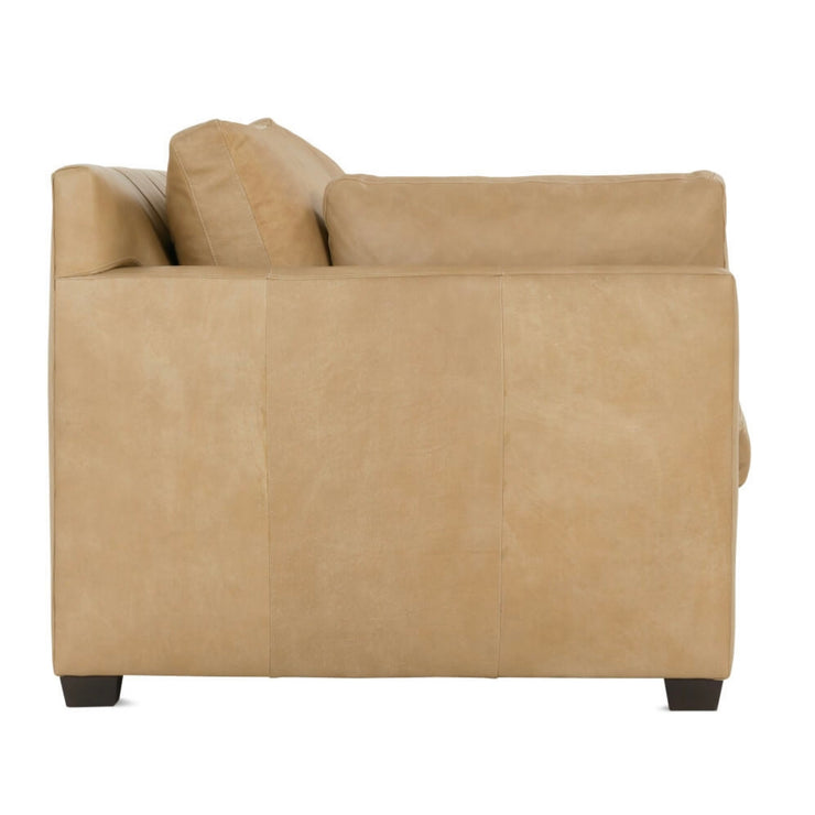 Rowe Furniture Sylvie Butterscotch Leather Bench Cushion  88” Sofa ~ Express Collection