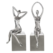 Uttermost Jaylene Tarnished Silver Set of 2 Figurines