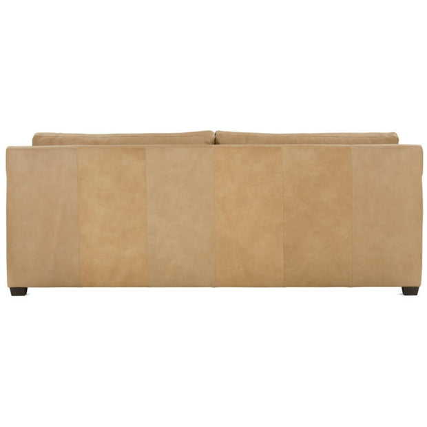 Rowe Furniture Sylvie Butterscotch Leather Bench Cushion  88” Sofa ~ Express Collection