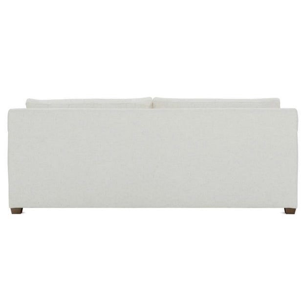 Rowe Furniture Sylvie Bone White Performance Fabric Bench Cushion 88” Sofa ~ Express Collection