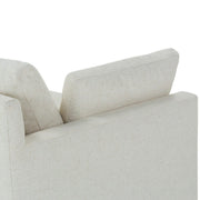 Rowe Furniture Sylvie Bone White Performance Fabric Bench Cushion 88” Sofa ~ Express Collection