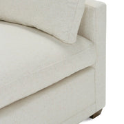 Rowe Furniture Sylvie Bone White Performance Fabric Bench Cushion 88” Sofa ~ Express Collection