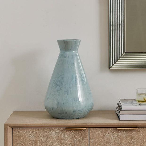 Uttermost Flare Spire Powder Blue Vase ~ Indoor And Outdoor Use