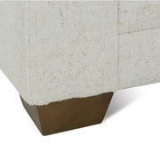 Rowe Furniture Sylvie Bone White Performance Fabric Bench Cushion 88” Sofa ~ Express Collection