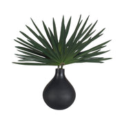 Uttermost Axis Palm Accent in Matte Black Teardrop Vase