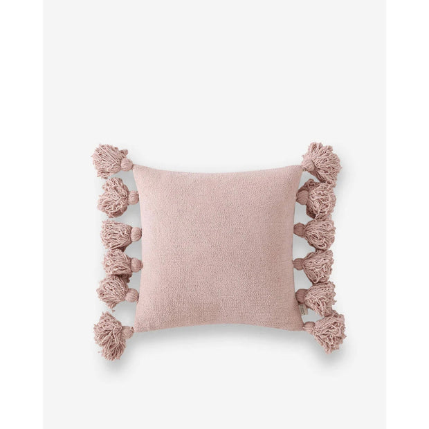 Sunday Citizen Rusty Rose Pom Pom Throw Pillow 20x20