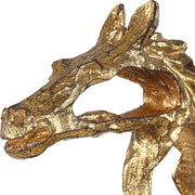 Uttermost Gallop Metallic Gold Horse Sculpture