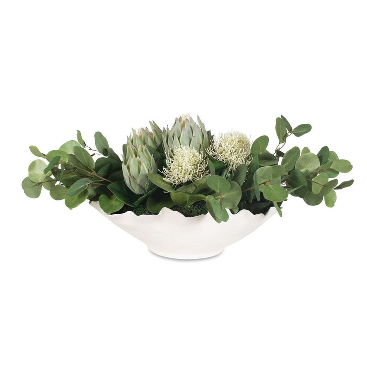 Uttermost Protea Blooms Centerpiece With Lush Eucalyptus Stems