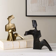 Uttermost Affection Bronze and Gold Set of 2 Sculptures
