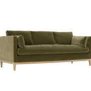 Rowe Furniture Leo Olive Velvet 86” Sofa ~ Express Collection