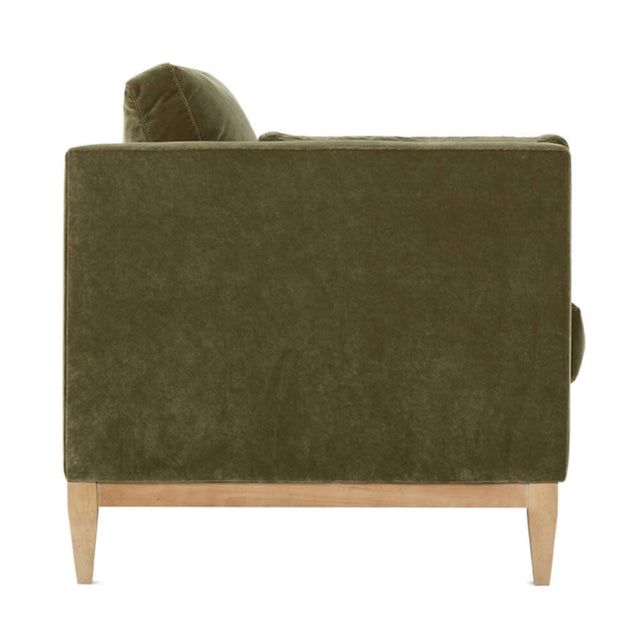 Rowe Furniture Leo Olive Velvet 86” Sofa ~ Express Collection