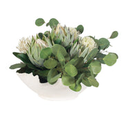 Uttermost Protea Blooms Centerpiece With Lush Eucalyptus Stems