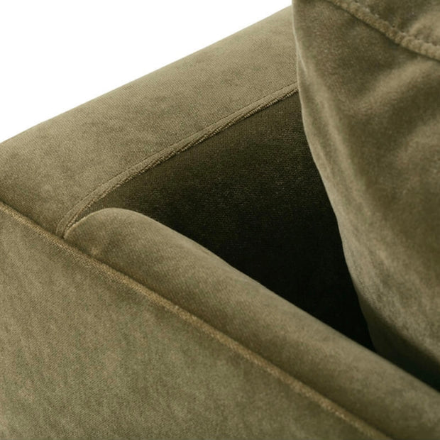 Rowe Furniture Leo Olive Velvet 86” Sofa ~ Express Collection