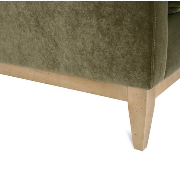 Rowe Furniture Leo Olive Velvet 86” Sofa ~ Express Collection
