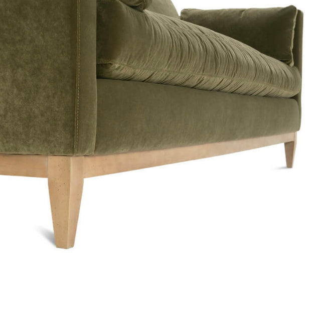 Rowe Furniture Leo Olive Velvet 86” Sofa ~ Express Collection