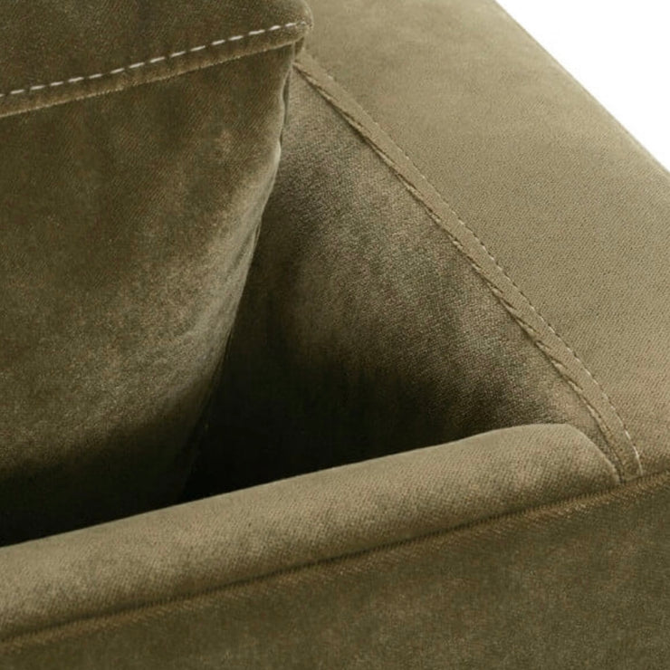 Rowe Furniture Leo Olive Velvet 86” Sofa ~ Express Collection