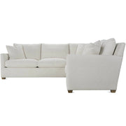 Rowe Furniture Lilah Bone White Plush Chenille Performance Fabric 106” Sectional ~ Express Collection