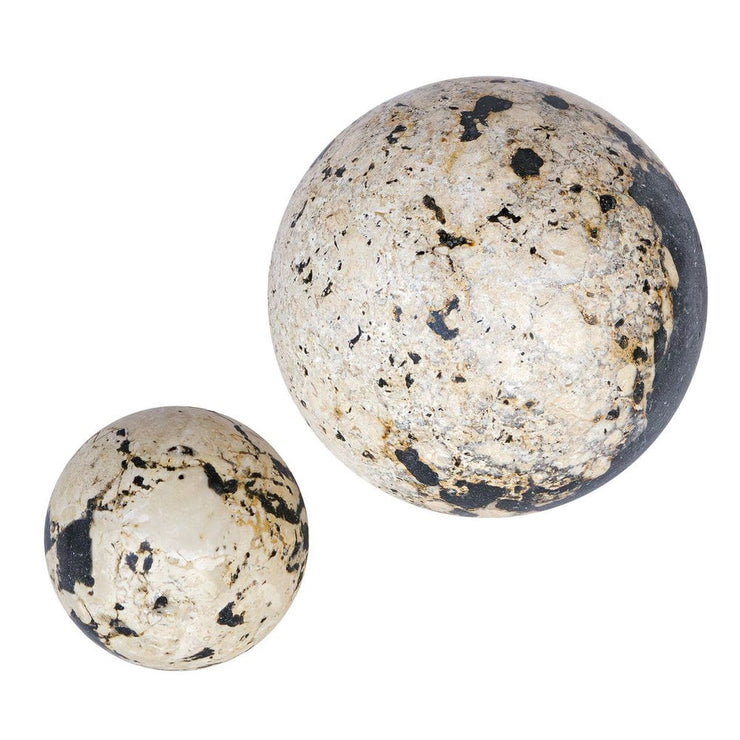 Uttermost Nouveau Stone Spheres ~ Set Of 2 ~ Indoor And Outdoor Use