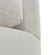 Rowe Furniture Lilah Bone White Plush Chenille Performance Fabric 106” Sectional ~ Express Collection
