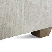 Rowe Furniture Lilah Bone White Plush Chenille Performance Fabric 106” Sectional ~ Express Collection