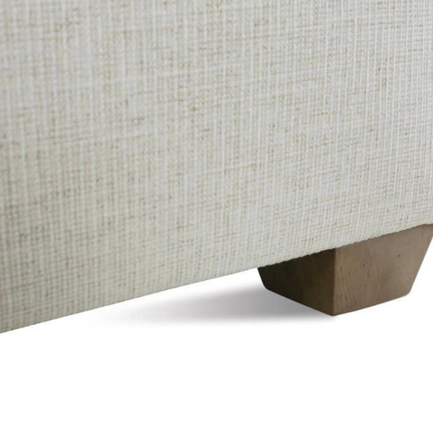 Rowe Furniture Lilah Bone White Plush Chenille Performance Fabric 106” Sectional ~ Express Collection