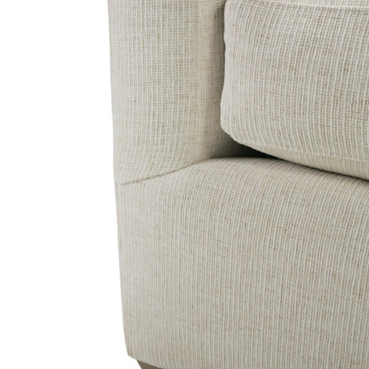 Rowe Furniture Lilah Bone White Plush Chenille Performance Fabric 106” Sectional ~ Express Collection