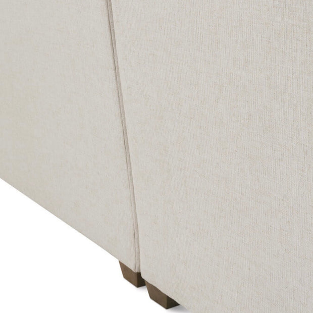 Rowe Furniture Lilah Bone White Plush Chenille Performance Fabric 106” Sectional ~ Express Collection