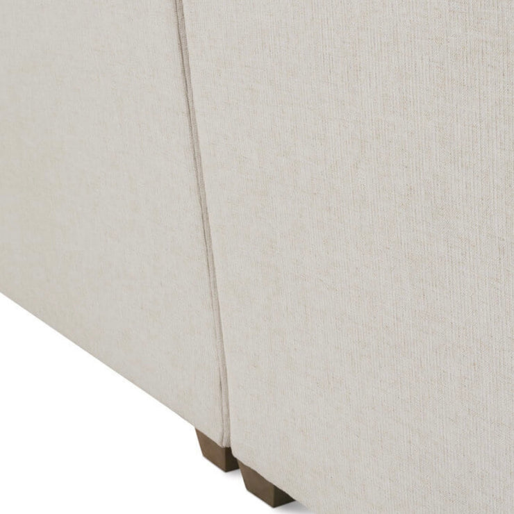 Rowe Furniture Lilah Bone White Plush Chenille Performance Fabric 106” Sectional ~ Express Collection