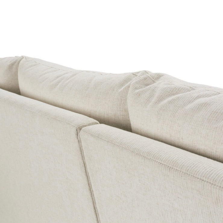 Rowe Furniture Lilah Bone White Plush Chenille Performance Fabric 106” Sectional ~ Express Collection