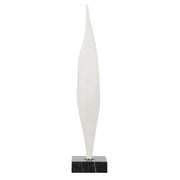 Uttermost Fluid Drop Matte White Stone Sculpture