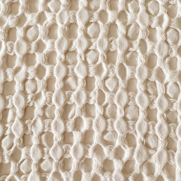 Anaya Home Stonewashed Cotton Queen Bed Blanket ~ Almond Beige