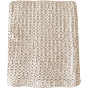 Anaya Home Stonewashed Cotton Queen Bed Blanket ~ Almond Beige